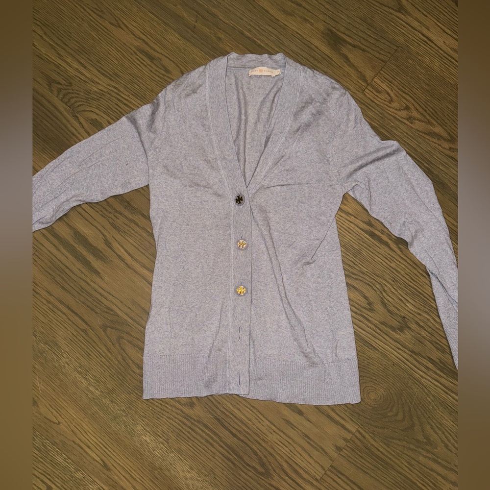 Tory Burch grey cardigan